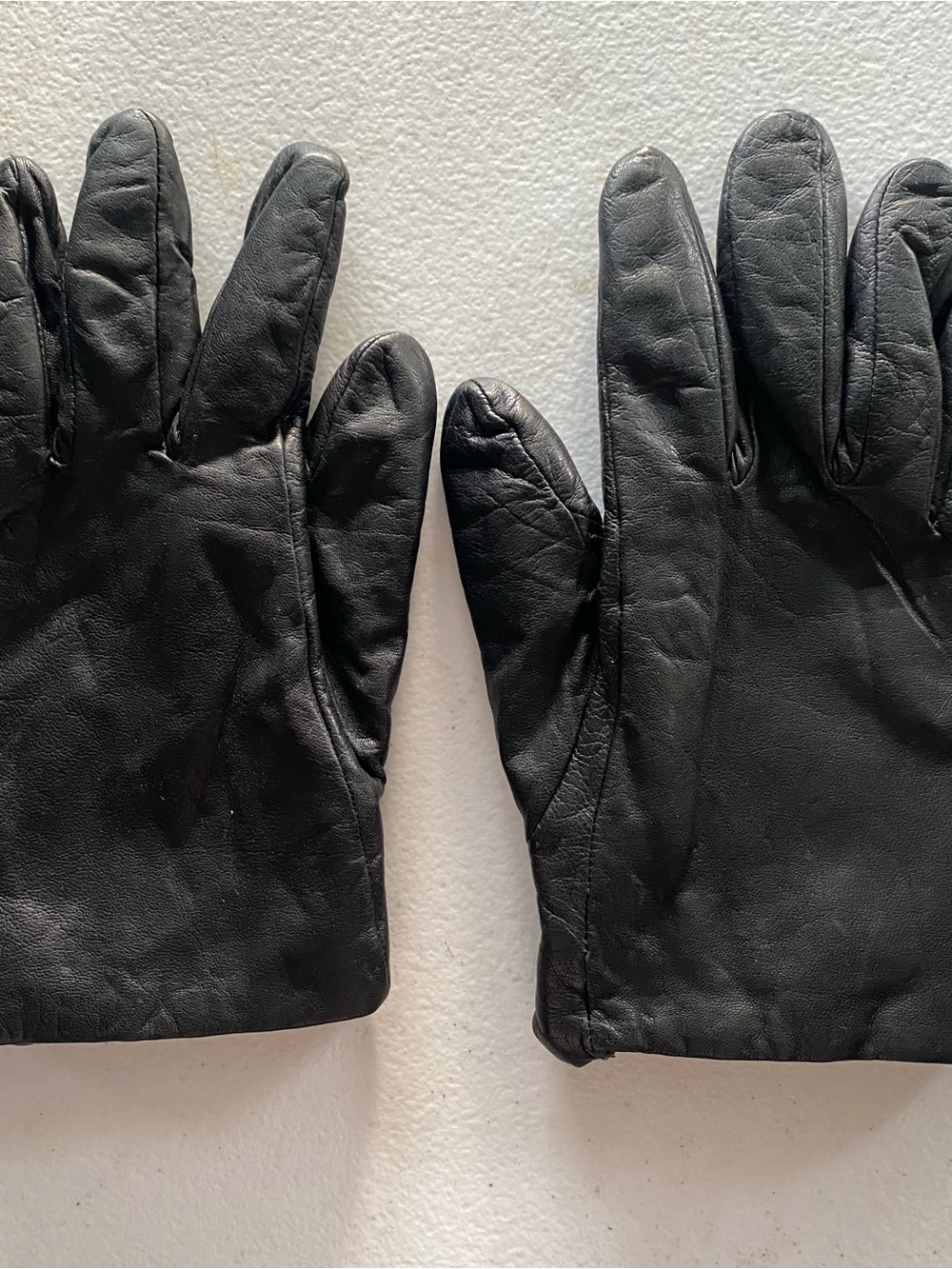 Aris vintage Black Leather Men's Gloves 115